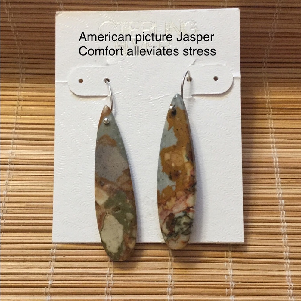 Semi precious stone earrings